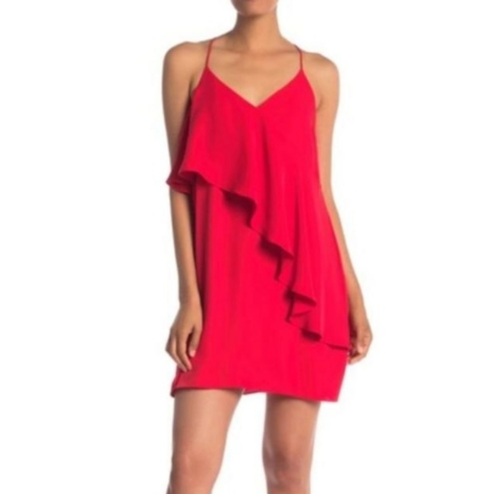 AMANDA UPRICHARD RIVAGE RED MINI DRESS SIZE S - Picture 12 of 12